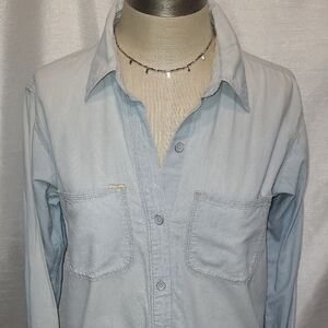 Madewell Light Blue Casual Button Down Shirt